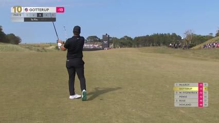 Chris Gotterup | Round 4 | 10th hole | Shot 3 | 2025 Genesis Scottish Open