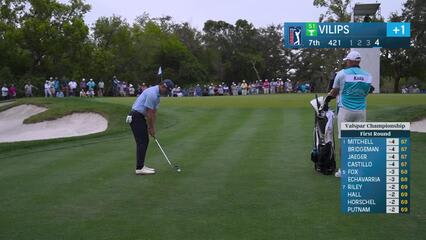 Karl Vilips | Round 1 | 7th hole | Shot 4 | 2025 Valspar