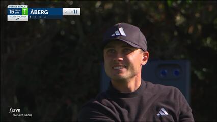 Ludvig Åberg | 2024 AT&T Pebble Beach | Round 2 | 15th hole | Shot 1