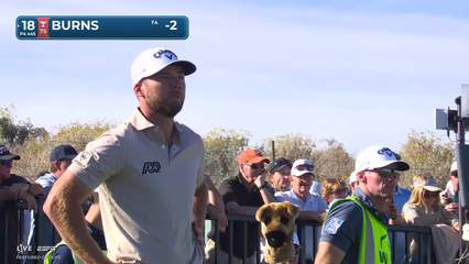 Sam Burns | Round 1 | 18th hole | Shot 1 | 2026 WM Phoenix Open