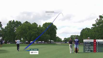 Alex Fitzpatrick | Round 3 | 9th hole | Shot 2 | 2026 Truist Championship