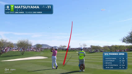 Hideki Matsuyama | Round 2 | 8th hole | Shot 2 | 2026 WM Phoenix Open