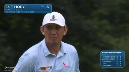 Rico Hoey | Round 3 | 13th hole | Shot 2 | 2025 Wyndham