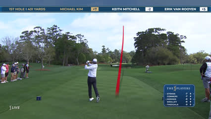 Michael Kim | Round 2 | 1st hole | Shot 1 | 2026 THE PLAYERS