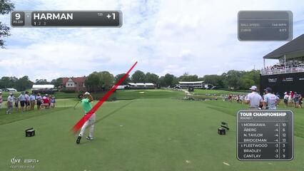 Brian Harman | Round 1 | 9th hole | Shot 1 | 2025 TOUR Championship