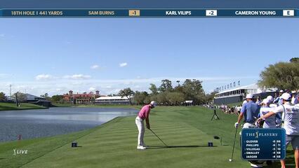 Sam Burns | Round 1 | 18th hole | Shot 1 | 2025 THE PLAYERS