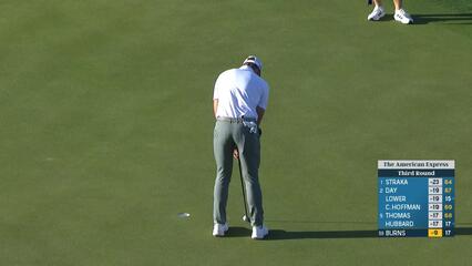 Sam Burns | Round 3 | 18th hole | Shot 4 | 2025 The American Express