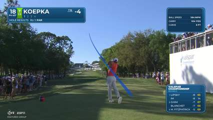 Brooks Koepka | Round 2 | 18th hole | Shot 1 | 2026 Valspar