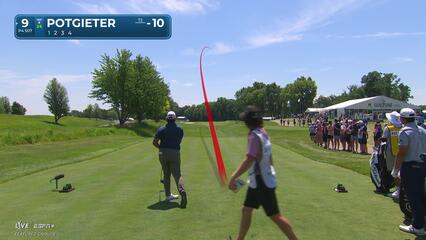 Aldrich Potgieter | Round 2 | 9th hole | Shot 1 | 2025 John Deere