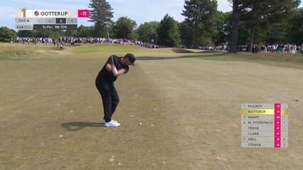 Chris Gotterup | Round 4 | 1st hole | Shot 3 | 2025 Genesis Scottish Open