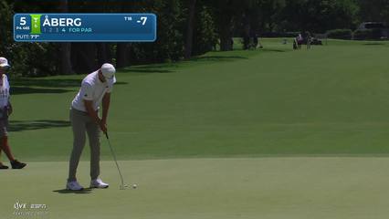 Ludvig Åberg | Round 3 | 5th hole | Shot 5 | 2026 Charles Schwab