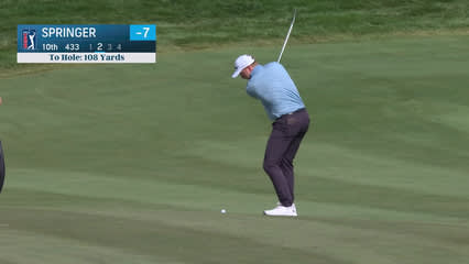 Hayden Springer | Round 3 | 10th hole | Shot 2 | 2025 Bank of Utah