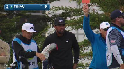 Tony Finau | Round 4 | 2nd hole | Shot 1 | 2025 AT&T Pebble Beach