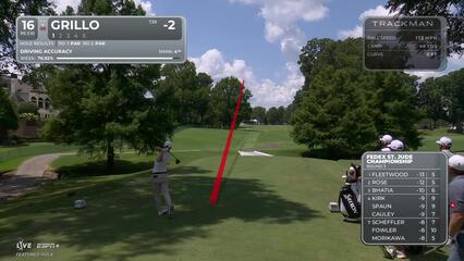 Emiliano Grillo | Round 3 | 16th hole | Shot 1 | 2025 FedEx St. Jude