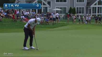 Kevin Yu | Round 3 | 8th hole | Shot 3 | 2025 Travelers