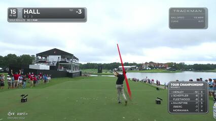 Harry Hall | Round 2 | 15th hole | Shot 1 | 2025 TOUR Championship