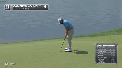 Cameron Young | Round 4 | 11th hole | Shot 4 | 2025 BMW Championship