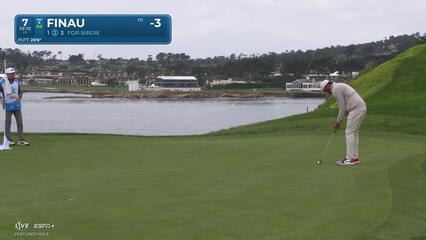 Tony Finau | Round 1 | 7th hole | Shot 3 | 2025 AT&T Pebble Beach