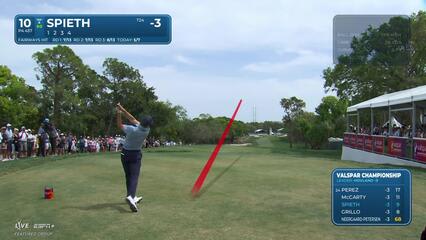 Jordan Spieth | Round 4 | 10th hole | Shot 1 | 2025 Valspar