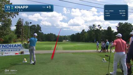 Jake Knapp | Round 1 | 11th hole | Shot 1 | 2025 Wyndham