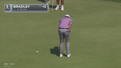 Keegan Bradley | Round 4 | 3rd hole | Shot 3 | 2025 BMW Championship