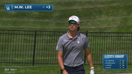 Min Woo Lee | Round 1 | 15th hole | Shot 5 | 2025 the Memorial