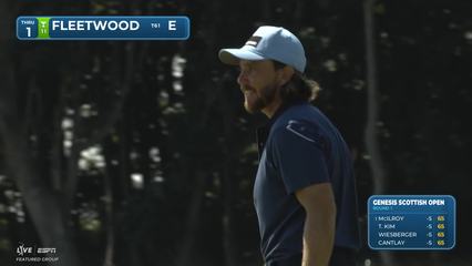 Tommy Fleetwood | Round 1 | 1st hole | Shot 5 | 2026 Genesis Scottish Open