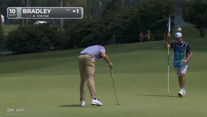 Keegan Bradley | Round 3 | 10th hole | Shot 4 | 2025 BMW Championship