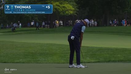 Justin Thomas | Round 3 | 7th hole | Shot 4 | 2025 the Memorial
