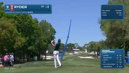 Sam Ryder | Round 2 | 9th hole | Shot 1 | 2026 Valspar