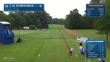 Matt Fitzpatrick | Round 2 | 14th hole | Shot 1 | 2025 Wyndham
