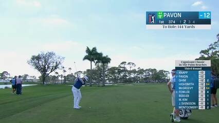 Matthieu Pavon | Round 3 | 1st hole | Shot 4 | 2025 Cognizant Classic