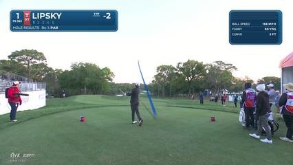 David Lipsky | Round 2 | 1st hole | Shot 1 | 2026 Valspar