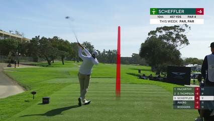 Scottie Scheffler | Round 3 | 10th hole | Shot 1 | 2025 Genesis