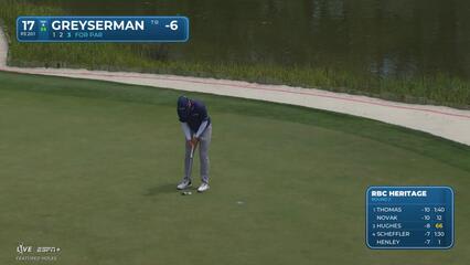 Max Greyserman | Round 2 | 17th hole | Shot 3 | 2025 RBC Heritage