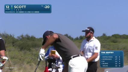 Adam Scott | Round 4 | 12th hole | Shot 1 | 2025 The Sentry
