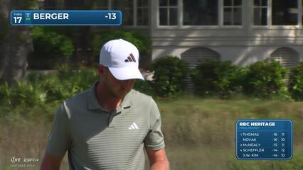Daniel Berger | Round 4 | 17th hole | Shot 3 | 2025 RBC Heritage