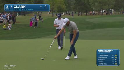 Wyndham Clark | Round 2 | 3rd hole | Shot 5 | 2025 Houston Open