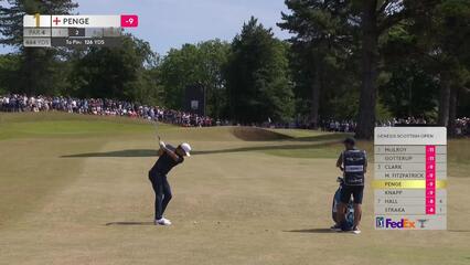 Marco Penge | Round 4 | 1st hole | Shot 2 | 2025 Genesis Scottish Open