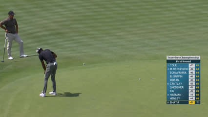 Akshay Bhatia | Round 1 | 12th hole | Shot 3 | 2026 Travelers