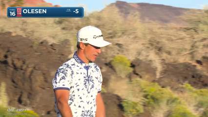 Thorbjørn Olesen | Round 2 | 16th hole | Shot 4 | 2025 Bank of Utah