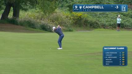 Brian Campbell | Round 1 | 9th hole | Shot 2 | 2025 Baycurrent