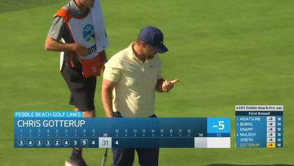 Chris Gotterup | Round 1 | 10th hole | Shot 4 | 2026 AT&T Pebble Beach