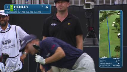 Russell Henley | Round 4 | 1st hole | Shot 1 | 2026 Cadillac