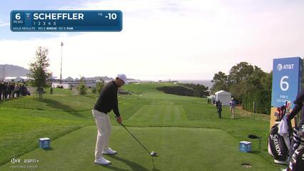 Scottie Scheffler | Round 4 | 6th hole | Shot 1 | 2025 AT&T Pebble Beach