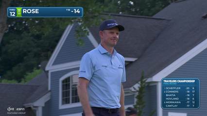 Justin Rose | Round 4 | 12th hole | Shot 4 | 2026 Travelers