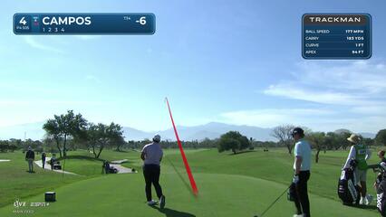 Rafael Campos | Round 3 | 4th hole | Shot 1 | 2025 Mexico Open