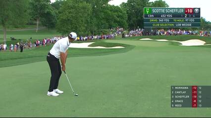 Scottie Scheffler | 2021 the Memorial | Round 4 | 13th hole | Shot 2
