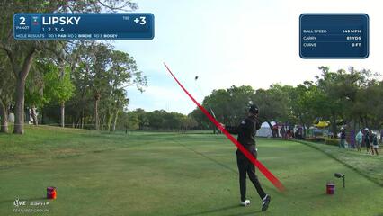 David Lipsky | Round 4 | 2nd hole | Shot 1 | 2025 Valspar