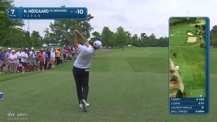 Nicolai Højgaard | Round 1 | 7th hole | Shot 1 | 2025 Zurich Classic